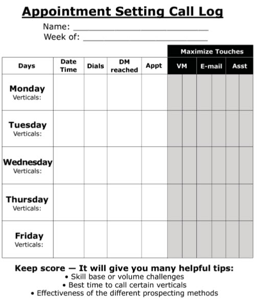 Keeping Score: Using call logs can lead to greater success